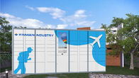Intelligent Parcel Delivery Lockers Made Of Metal Cabinet For Public Place with Remote Control Platform