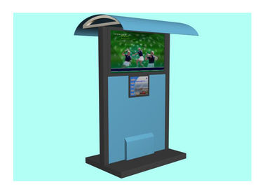 Multimedya Reklam Suya Dayanıklı Kiosk, Barınaklı LCD Dokunmatik Ekranlı Açık Kiosklar Sistemi
