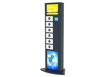 Havaalanı Video Reklamcılık Cep telefonu kilitleme şarj istasyonu cihaz LCD ekran UV ışığı