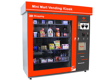 Dokunmatik Ekran Mini Mart Otomatı İş İstasyonu Otomatik Perakende Para / Fatura / Kart Kumandalı