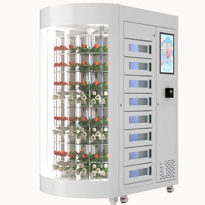 Büyük Dokunmatik Ekranlı Lüks Çiçek Buketi Otomatı 220V Yüksek Kapasiteli