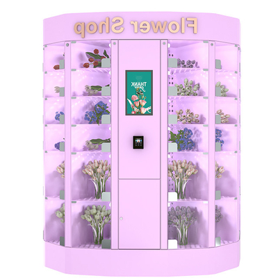 Soğutma Çiçek Otomatı Dolabı Makinesi Taze Kuru 18.5 İnç