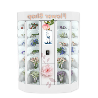 Wifi ile Otomatik Diş ipi Çiçek Vending Locker Dokunmatik Ekran Kontrolü