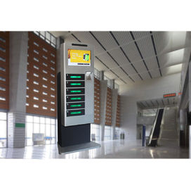 Uzaktan Platform Reklam Fonksiyonu ile LCD Ekran Cep Telefonu Şarj İstasyonu Dolabı İç Mekan Kullanımı