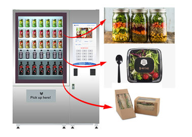 Kaldırma Sistemi Ve Uzaktan Reklam Sistemi ile Taze Salata Otomatı Standı