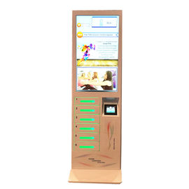 Jetonlu Zemin Standı Cep Telefonu Şarj Makinesi Cep Telefonu Şarj İstasyonu 43 &quot;LCD ekran