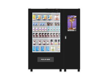 Büyük Dokunmatik Ekranlı Cam Şişe İçecek Aperatif Vending Makinesi Özelleştirmek