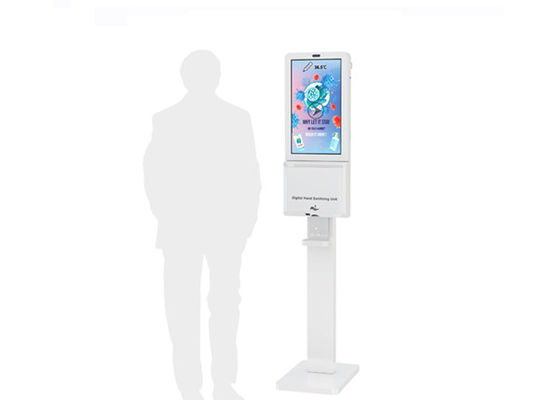 21.5" Touch Free 35W Lcd Signage Hand Sanitizer Dispenser