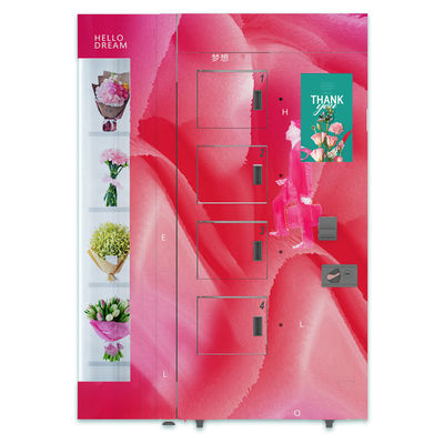 OEM ODM Fresh LCD Flower Vending Machine With Transparent Shelf