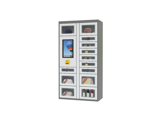Mini Satış Makinesi Alipay Alıcı Kiosk Locker Otomatik 32 inç Dokunmatik Ekran