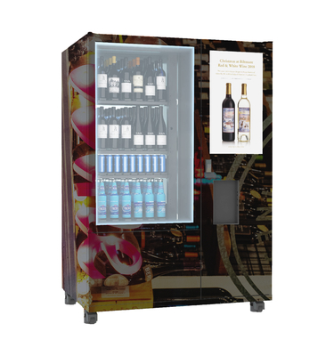 Konveyör Asansör Sistemi Şarap Şişesi Otomatı Uzaktan Platform Reklamcılığı