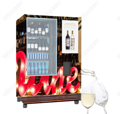 Akıllı Ödeme Buzdolabı Şampanya Şarap Otomatı Yaş Doğrulama