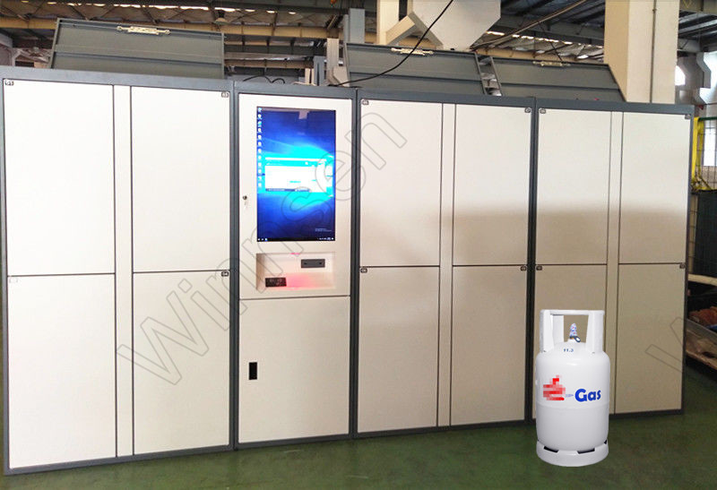 Passcode Gas Akıllı 24 Saat Wifi LPG LNG Otomat Dolapları Gaz Değiştirme Silindiri ...
