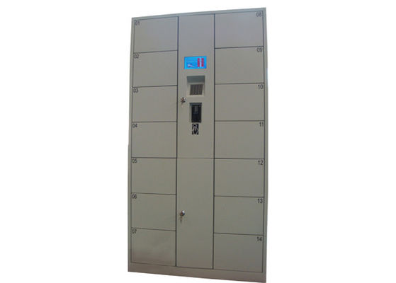 Kalite Elektronik Paralar Banknotları Bagaj Dolapları, Park / Spor Salonu / Kütüphane için 14 Kapılı Metal Okul Dolapları fabrika
