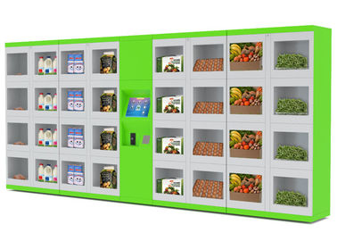 Otomatik Buzdolabı Gıda Vending Dolapları Sokak / Kolej / Havaalanı için Farklı Boyut Kapılar