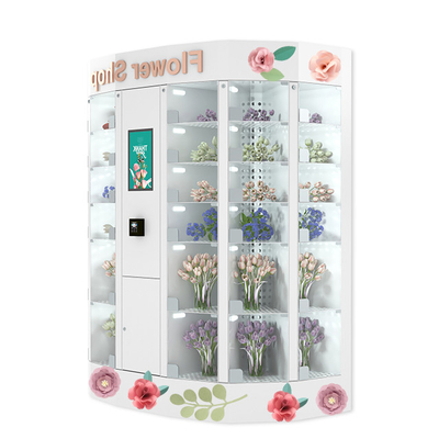 Soğutma Sistemli 19 İnç Çiçek Otomatı Dolabı 50HZ