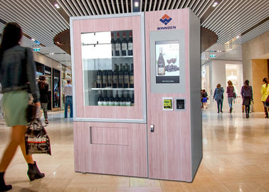 Büyük Reklam Ekranı Uzaktan Kumanda Sistemi ile Lüks Asansör Şarap Otomatı