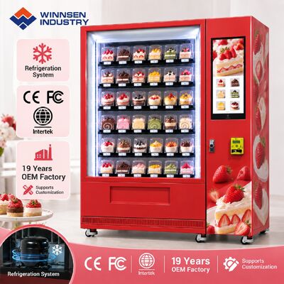 Kalite Winnsen Cupcake and Bread Vending Machine for Supermarket Coffee Shop Office Lobby fabrika