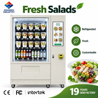 Kalite Winnsen Commercial Salad Vending Machine Self Service Healthy Food 24 Hour Retail fabrika
