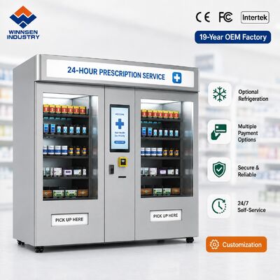 Kalite Winnsen Outpatient Pharmacy Vending Machine Self Pickup Contactless Prescription for Hospital fabrika