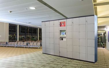 Metal Okul Depolama Tren İstasyonu Havaalanı Akıllı Kilitleri Ile Kamu Dolapları Kredi Kartı Erişim