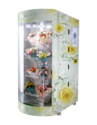 Taze Buket Otomat Çiçek Makinesi Dokunmatik Ekran Soğutma Dolabı