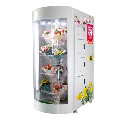 Taze Buket Otomat Çiçek Makinesi Dokunmatik Ekran Soğutma Dolabı